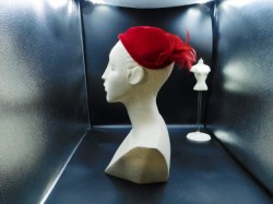 red velvet pillbox side